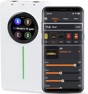 MOOER P2 Multi-Effects Pedal Processor, Electric Guitar Pedals with Amp MIDI Looper Drum Machine Touch Screen for Performance Practice Live Streaming