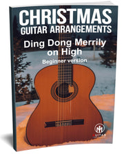 Ding Dong Merrily On High: Beginner Version for guitar - Sheet Music Download
