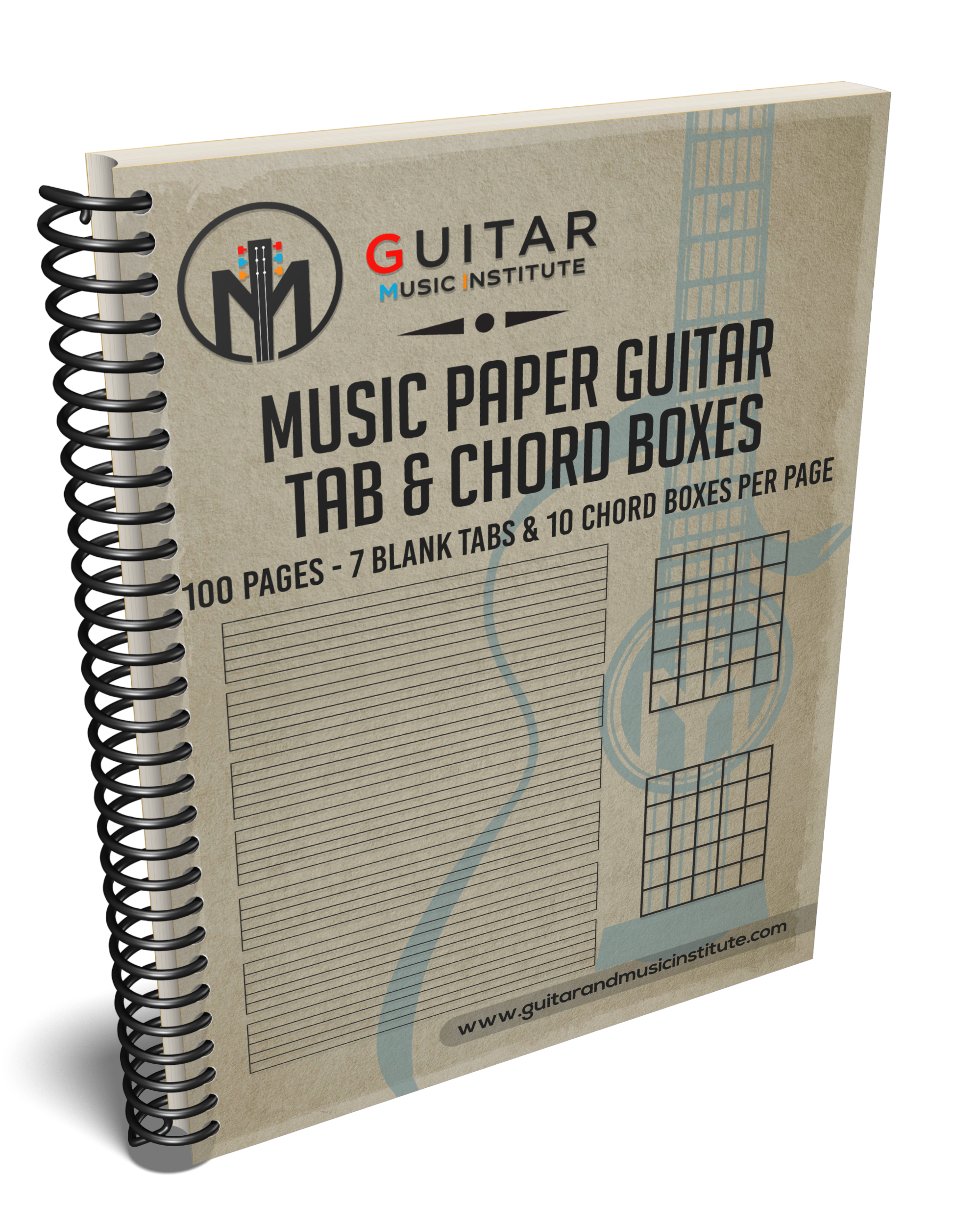 Boîtes d'onglets et d'accords vierges - VERSION WIRE BOUND – GMI - Guitar  and Music Institute Online Shop