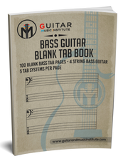 4 String Bass Blank TAB Book - Perfect Bound Version