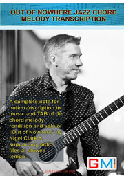 Out Of Nowhere Chord Melody Solo DD - IMMEDIATE DOWNLOAD - GMI - Guitar and Music Institute Online Shop