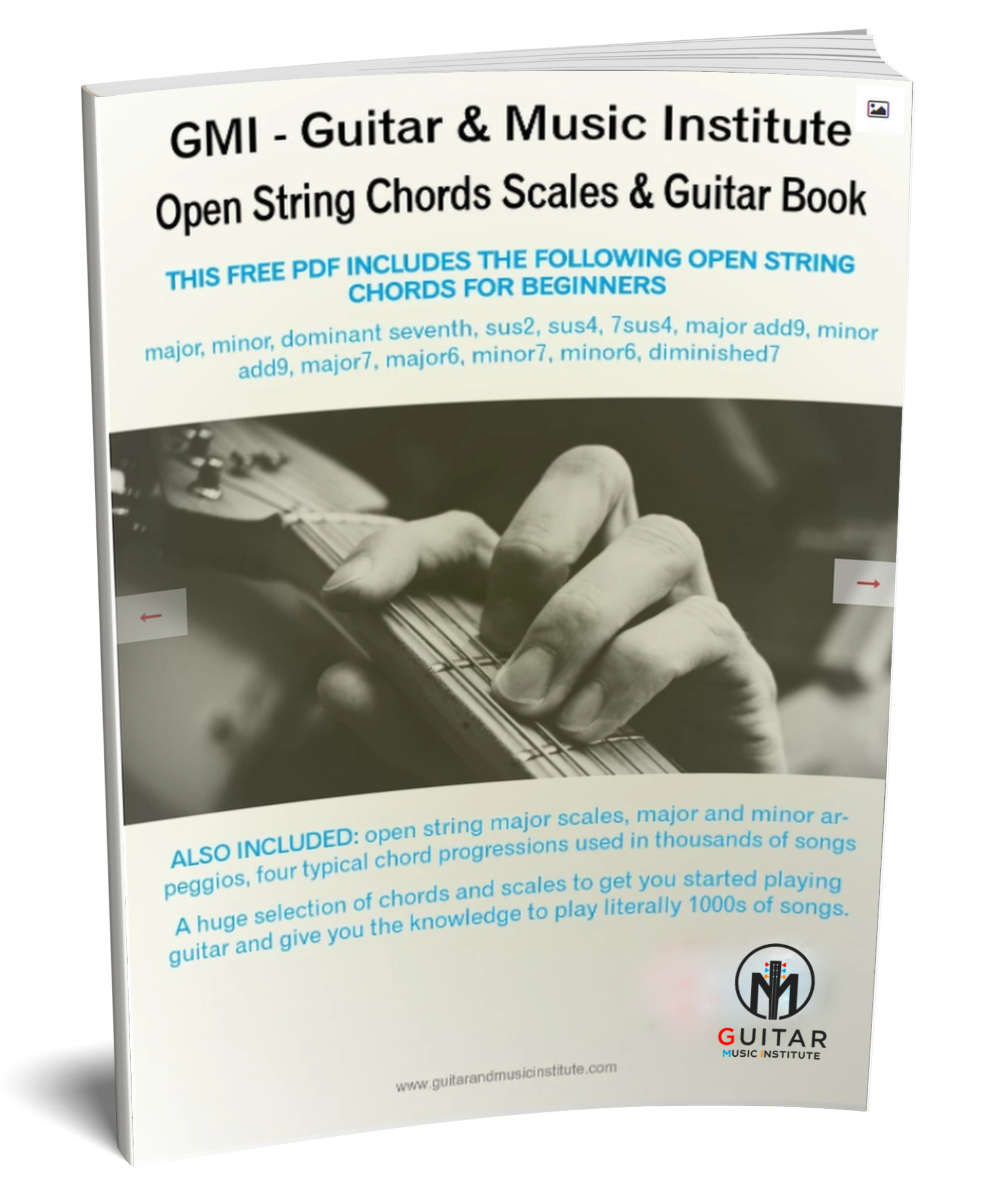 Open String Tabs Open String Guitar Chords - Arpeggios - Scales Book - IMMEDIATE DOWNLO ...