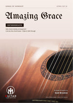 Amazing Grace: PDF Intermediate Version for guitar - Sheet Music Download