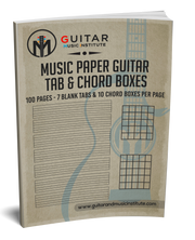 Blank TAB & Chord Boxes - PERFECT BOUND VERSION