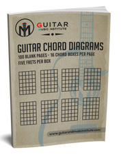 Blank Chord, Scale, Arpeggio Boxes For Guitar - PERFECT BOUND VERSION