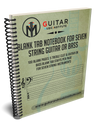 Livre à onglets vierges pour basse ou guitare à 7 cordes - VERSION WIRE BOUND