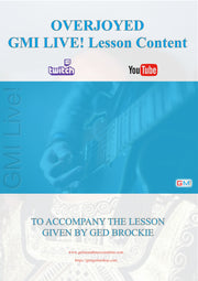 GMI LIVE! OVERJOYED Lesson Free PDF